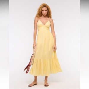 Abercrombie & Fitch Flowy Tie-Back Maxi Dress